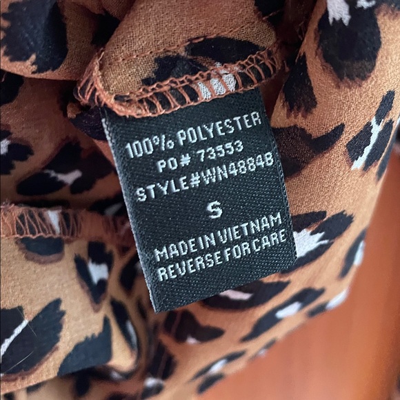 Leopard Print Tie-Front Blouse 🐆🤎 - Picture 10 of 16